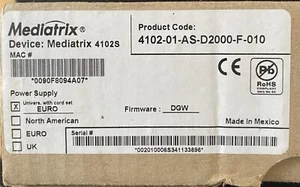 Mediatrix Device 4102S VoIP Gateway - 2 FXS Ports, SIP/MGCP/H.323 Protocols - Zdjęcie 1 z 6