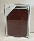 Nook Color Protective Cover Brown Leaf Italian Faux Leather Exterior