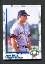 1993 Midwest League All-Stars JEFF BALL Quad City RIVER BANDITS Merced CA
