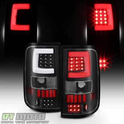 Black 2004 2005 2006 2007 2008 Ford F150 LOBO Pickup LED Tube Tail Lights Lamps - Image 1 of 4