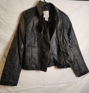 So Girls Vegan Leather Jacket Size 14 - Picture 1 of 6