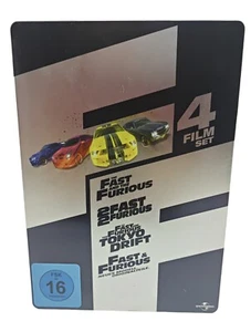 Fast & Furious 1-4  Movie-Set Steelbook limitiert DVD Filme TV Action Autorace - Imagen 1 de 12