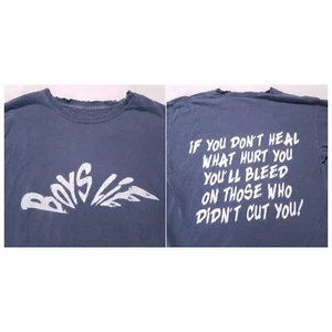 Camiseta de corte Lie Bleed para niños talla OS/XL azul manga corta rara envejecida - Imagen 1 de 14