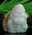 Cert'd 2 Color Natural Grade A Jade jadeite Sculpture Statue Maitreya a58743251