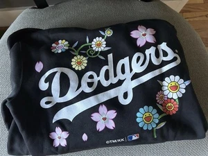 LA DODGERS X TAKASHI MURAKAMI BLACK HOODIE / Size L  - Picture 1 of 5