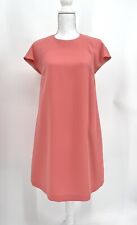 Jil Sander Trapeze Swing Shift Dress Salmon Pink Cap Sleeves Size IT 36/US XS