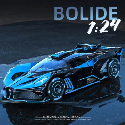 1:24 Bugatti Bolide Alloy Sports Car Model Diecasts Metal Toy Vehicles Toy Gift - Image 1 of 4