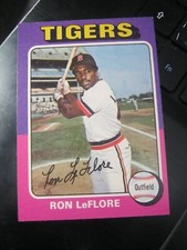 1975 Topps #628 Ron Leflore - Detroit Tigers - Montreal Expos                ZB3