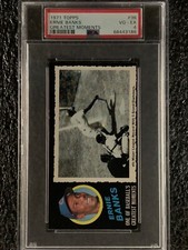 1971 Topps Baseball Greatest Moments #36 Ernie Banks PSA 4