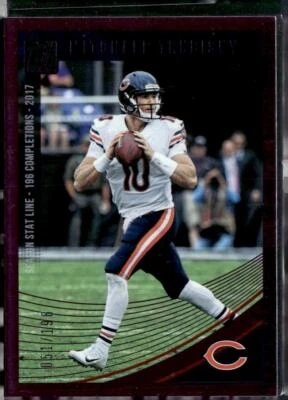 2018 Donruss #46 Mitchell Trubisky Season Stat Line #/196 - Image 1 of 2