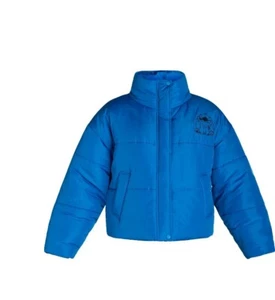 Disney Lilo & Stitch Puffer Jacket BLUE Unisex Medium - Picture 1 of 5