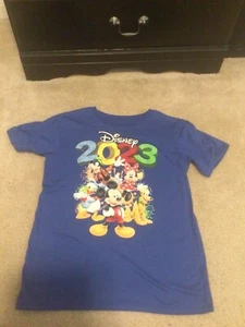 Disney XL 14/16 Blue 2023 Short Sleeve Top - Picture 1 of 2