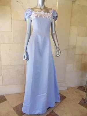 Vestido de Noche Mary's Púrpura Sin Mangas Largo Completo Formal Concurso Talla 6 Nuevo con Etiquetas Foto 1 de 4