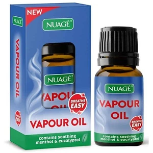 Nuage Decongestant Vapour Oil Drops Menthol Eucalyptol Massage Bath Oil 10ml - Picture 1 of 1