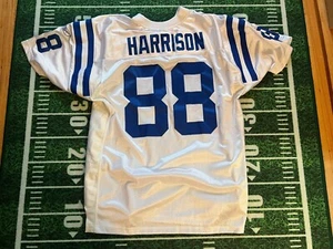 100% AUTHENTIC NFL MARVIN HARRISON Indianapolis Colts White Reebok Jersey Sz 54 - Picture 1 of 6
