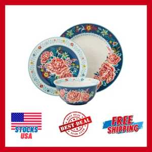Keepsake Floral 12-Piece Stoneware Dinnerware Set - Elegant & Durable - Picture 1 of 6