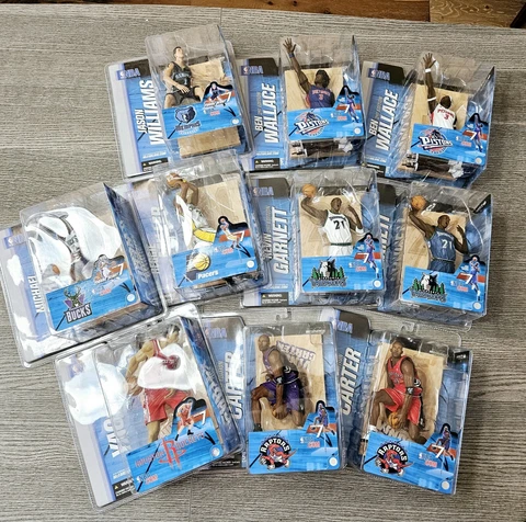 Mcfarlane Toys NBA Series 7 Complete Set of 11 LeBron James Reggie Miller 2004 Cover