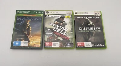 Xbox 360 Halo 3, Splinter Cell Conviction & Call Of Duty 4 Modern Warfare  - image 1 of 4