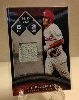 2025 Topps Series 2  Rounding the Bases RTB-JTR  J.T. Realmuto GAMEUSED PHILLIES - Image 1 of 4
