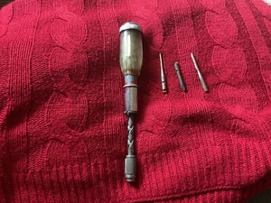 Stanley Yankee Handyman Pump Action Screwdriver 233H Sheffield England With Bits - Picture 1 of 8