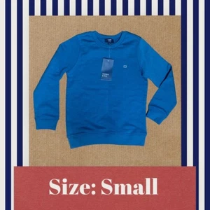 Crown & Ivy Kids SMALL (8) Blue Fleece Crew Neck Pullover - Picture 1 of 4