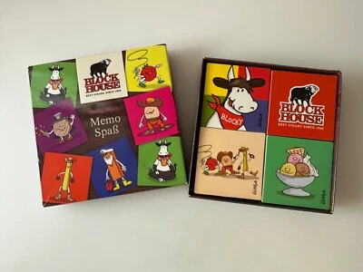 Block House Memory Blocky Block Memo Spaß Steaks Steakhouse Kinder Gedächtnis - Bild 1 von 4
