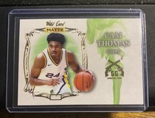 Cam Thomas 🏀ROOKIE🏀 Wild Card Matte “Smoking Gun” Insert 2022.  Brooklyn Nets!
