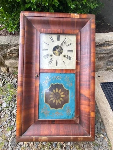 Antique C. & H. S. Sawyer Ogee Clock Colebrook River, Connecticut C1850 Cover