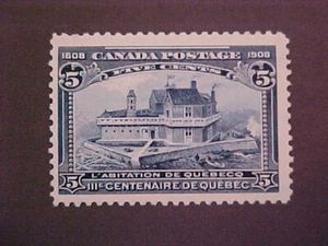 Canada Scott #99 MNH 5 Cent Quebec Tercentenary -- Scott CV $210.00 - Picture 1 of 2