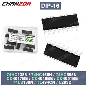 DIP16 CD4017 CD4046 SN74HC165 L293 TL494 74HC 74HC165 74HC138 74HC595N IC 10 PIEZAS - Imagen 1 de 3