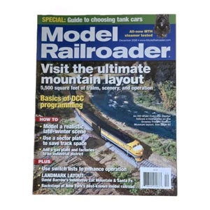 Model Railroader Magazine MTH Steamer HO Scale Colorado Zephyr Trains Dec 2008 - Picture 1 of 2