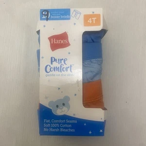 Hanes - 9 Toddler Boy Tagless Boxer Briefs - Size 4T - Picture 1 of 7