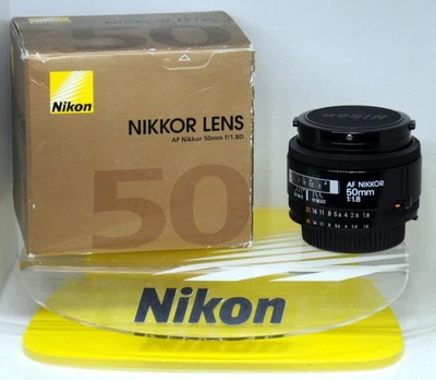 Nikon Nikkor Lens AF Nikkor 50mm f/1.8D - Excellent Condition Including Box - Image 1 of 4