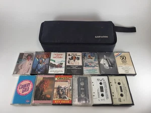 Lot Of 13 Cassette Tapes Various Artist W/ Case Logic Carrying Case - Picture 1 of 6