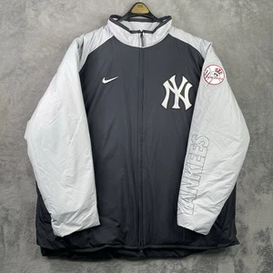 Nike New York Yankees Jacket Mens 3XL Full Zip Down Fill Puffer Road Dugout MLB - Picture 1 of 20