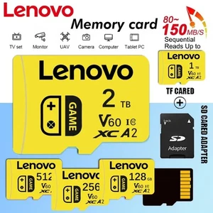 Lenovo 2TB Micro SD Card Class 10 4K Memory for Switch Phone PS4 - Picture 1 of 10