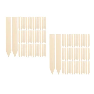  Set 2 Etichette per Etichettatura Insegne Fiori Legno Tavole Identificative Marcatori Giardino - Foto 1 di 12