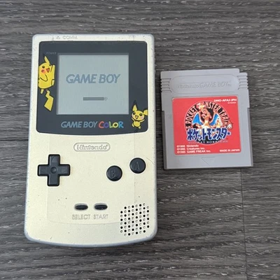 Consola Game Boy Color Oro y Plata Pokemon Edición Limitada + Monstruos de Bolsillo  Foto 1 de 4