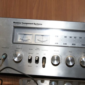 Vintage JC Penny MCS 3222 Stereo Receiver 17 In Silver Face Tested Working - Picture 1 of 7