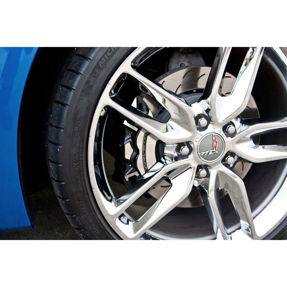 Cubiertas de pinza de freno 18p para Chevy Corvette C7 Z51 2014-19 [ino inoxidable/pulido] Foto 1 de 4