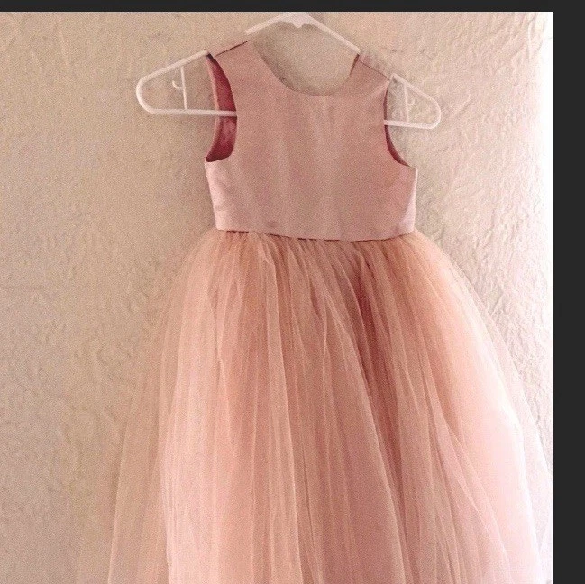 Disfraz/vestido de princesa de tul satinado rosa para niña talla 6 nuevo sin etiquetas Foto 1 de 4