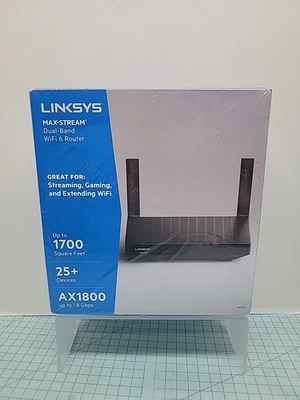Linksys MR7350 Max Stream Dual Band Mesh Gaming WiFi 6 Router 1.8Gbps AX1800 New - Image 1 of 4