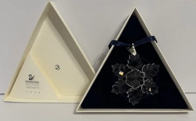 SWAROVSKI 1996 ANUAL NAVIDAD COPO DE NIEVE ESTRELLA ADORNO ~ EN CAJA ORIGINAL Belleza Foto 1 de 4