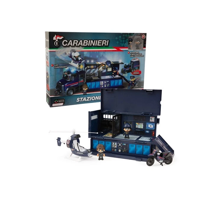 Giochi Preziosi Carabinieri Camion Stazione Operativa con Moto Ed Elicottero Car - Immagine 1 di 1