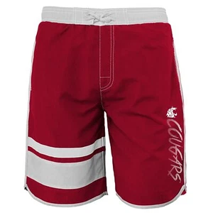 Outerstuff NCAA Youth Washington State Cougars Color Block Swim Trunks - Picture 1 of 6