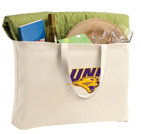 University Northern Iowa Large Tote Bag UNI Shopper Grocery Bags Beach Totes Cover