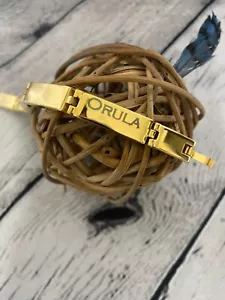 Stainless Steel Gold Orula Orisha Guerrero Engraved Ilde Santeria YorubaReligion - Picture 1 of 3