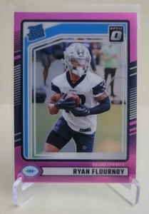 2024 PANINI DONRUSS RYAN FLOURNOY OPTIC PREVIEW PINK PRIZM RATED ROOKIE #356 - Picture 1 of 2