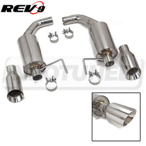 FlowMaxx Stainless Axle-Back Exhaust System For Ford Mustang 2.3: EcoBoost/3.7 