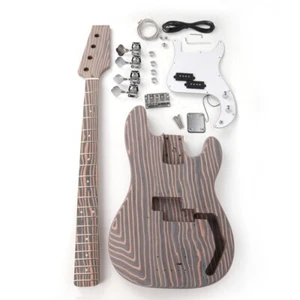 4strings electric P bass zebrawood body neck fingerboard chrome hardware - Picture 1 of 6
